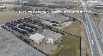 47,000 SF Industrial Building on 10 Acres, 400′ of HWY 401 Exposure – Woodstock